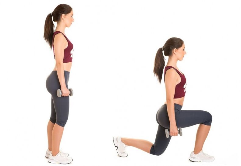 dumbbell lunges for weight loss